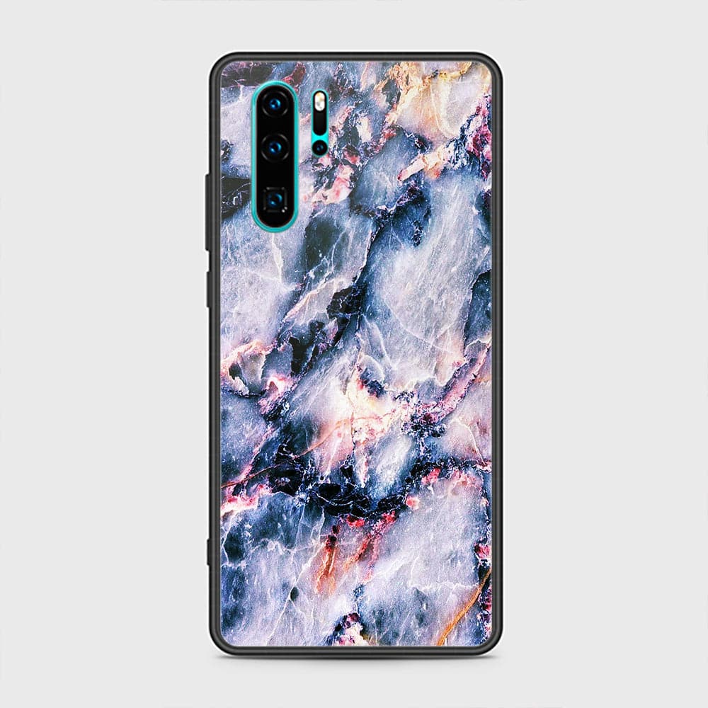 Huawei P30 Pro Cover - Colorful Marble Series - HQ Ultra Shine Premium Infinity Glass Soft Silicon Borders Case