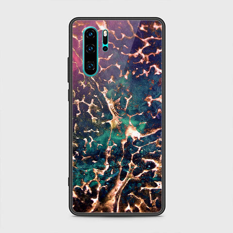 Huawei P30 Pro Cover - Colorful Marble Series - HQ Ultra Shine Premium Infinity Glass Soft Silicon Borders Case