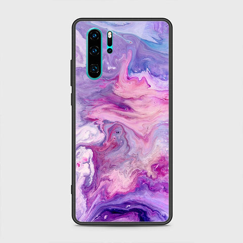 Huawei P30 Pro Cover - Colorful Marble Series - HQ Ultra Shine Premium Infinity Glass Soft Silicon Borders Case