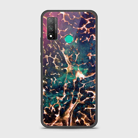 Huawei P smart 2020 Cover - Colorful Marble Series - HQ Ultra Shine Premium Infinity Glass Soft Silicon Borders Case