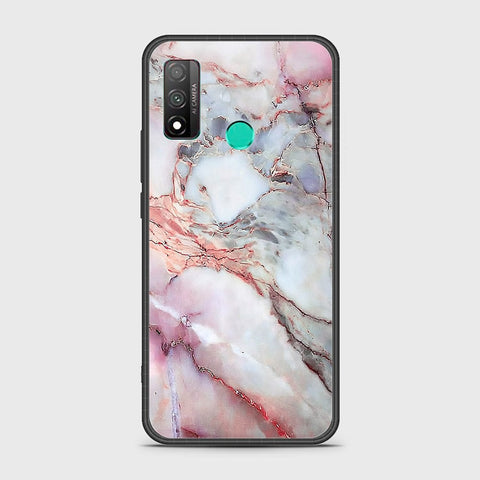 Huawei P smart 2020 Cover - Colorful Marble Series - HQ Ultra Shine Premium Infinity Glass Soft Silicon Borders Case