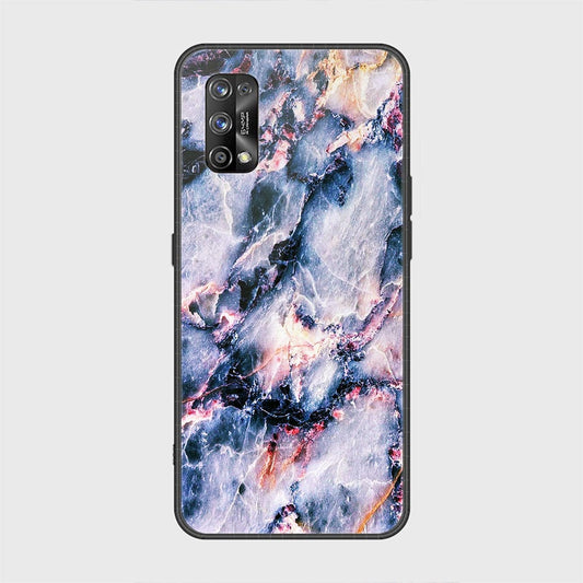 Realme 7 Pro Cover - Colorful Marble Series - HQ Ultra Shine Premium Infinity Glass Soft Silicon Borders Case