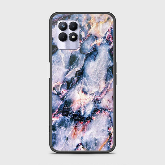 Realme 8i Cover - Colorful Marble Series - HQ Ultra Shine Premium Infinity Glass Soft Silicon Borders Case