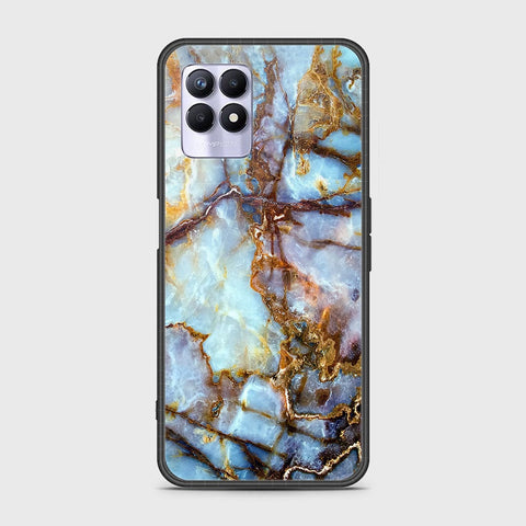 Realme 8i Cover - Colorful Marble Series - HQ Ultra Shine Premium Infinity Glass Soft Silicon Borders Case