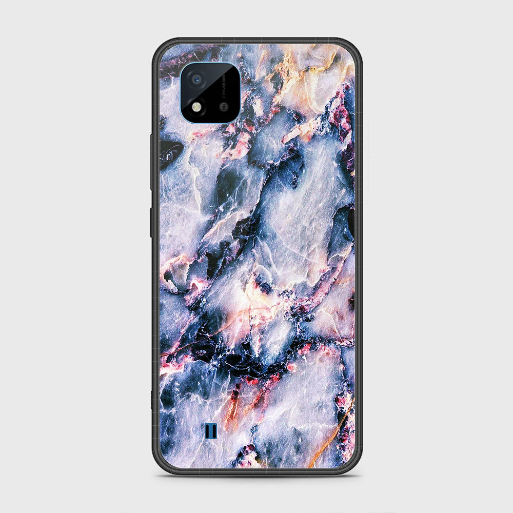 Realme Narzo 50i Cover- Colorful Marble Series - HQ Ultra Shine Premium Infinity Glass Soft Silicon Borders Case