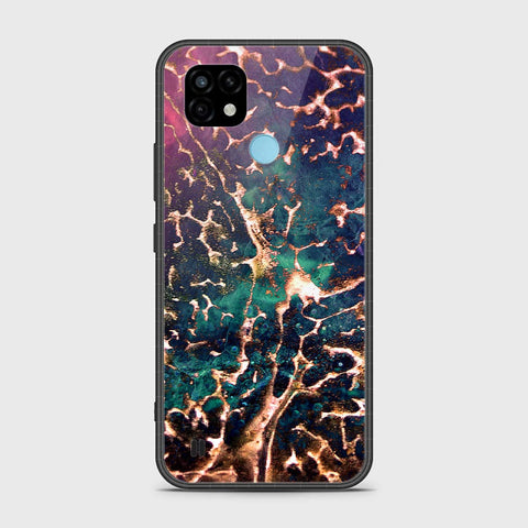 Realme C21 Cover- Colorful Marble Series - HQ Premium Shine Durable Shatterproof Case