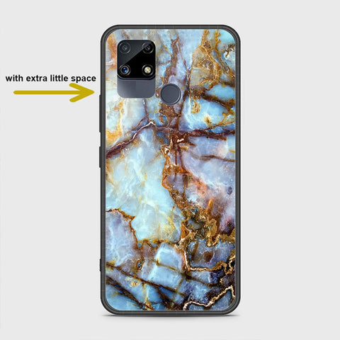 Realme C12 Cover- Colorful Marble Series - HQ Ultra Shine Premium Infinity Glass Soft Silicon Borders Case