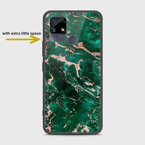 Realme C25 Cover- Colorful Marble Series - HQ Ultra Shine Premium Infinity Glass Soft Silicon Borders Case