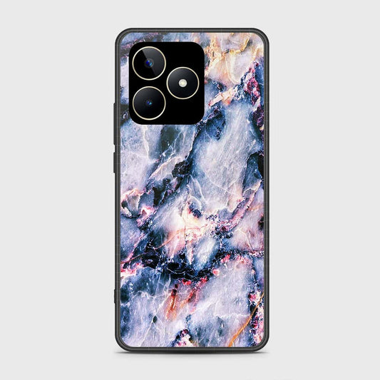 Realme Narzo N53 Cover- Colorful Marble Series - HQ Ultra Shine Premium Infinity Glass Soft Silicon Borders Case