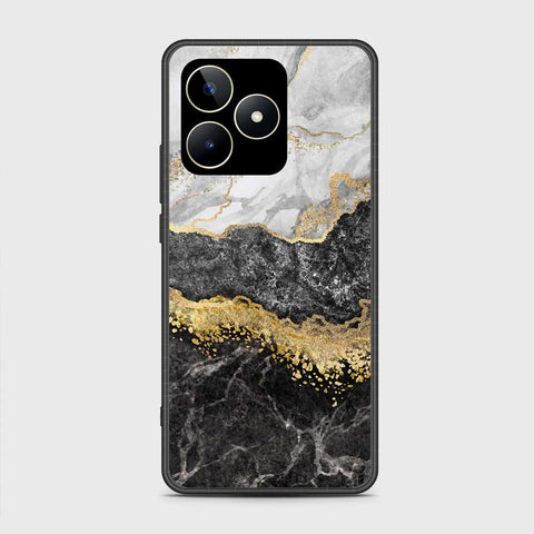Realme Narzo N53 Cover- Colorful Marble Series - HQ Ultra Shine Premium Infinity Glass Soft Silicon Borders Case
