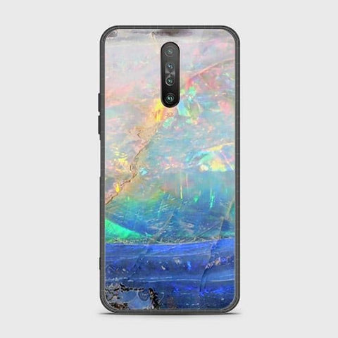 Xiaomi Redmi K30 Cover - Colorful Marble Series - HQ Ultra Shine Premium Infinity Glass Soft Silicon Borders Case