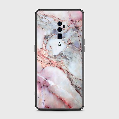 Oppo Reno 10x Zoom Cover- Colorful Marble Series - HQ Ultra Shine Premium Infinity Glass Soft Silicon Borders Case