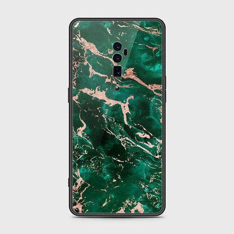 Oppo Reno 10x Zoom Cover- Colorful Marble Series - HQ Ultra Shine Premium Infinity Glass Soft Silicon Borders Case