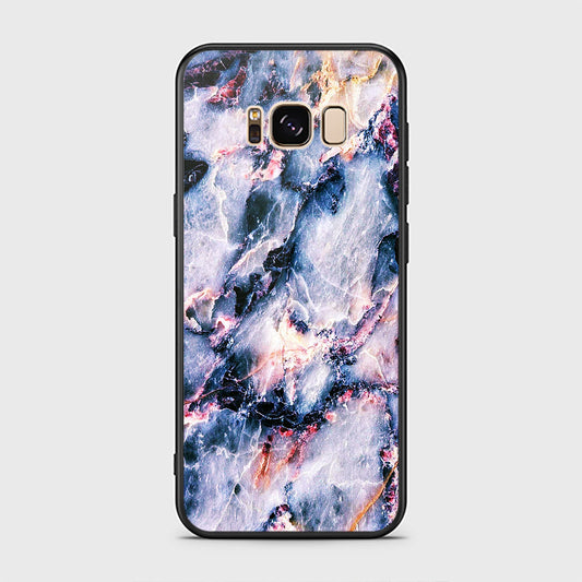 Samsung Galaxy S8 Cover- Colorful Marble Series - HQ Ultra Shine Premium Infinity Glass Soft Silicon Borders Case