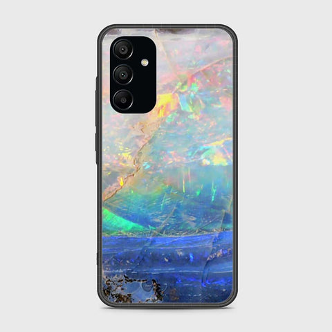 Samsung Galaxy A15 4G Cover- Colorful Marble Series - HQ Ultra Shine Premium Infinity Glass Soft Silicon Borders Case