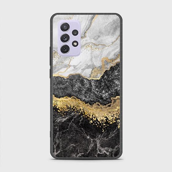 Samsung Galaxy A72 Cover - Colorful Marble Series - HQ Ultra Shine Premium Infinity Glass Soft Silicon Borders Case (Fast Delivery)