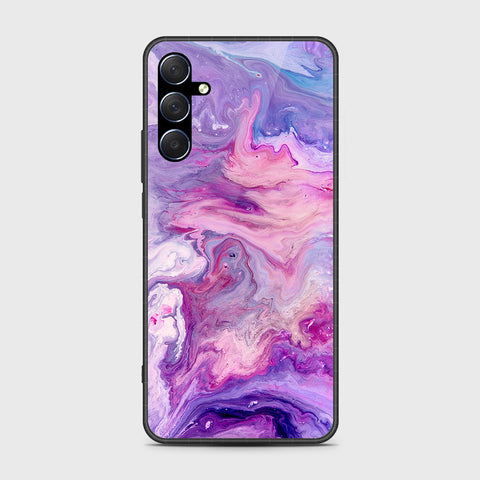 Samsung Galaxy M54 Cover- Colorful Marble Series - HQ Ultra Shine Premium Infinity Glass Soft Silicon Borders Case