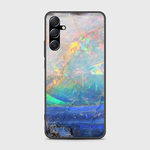 Samsung Galaxy M54 Cover- Colorful Marble Series - HQ Ultra Shine Premium Infinity Glass Soft Silicon Borders Case