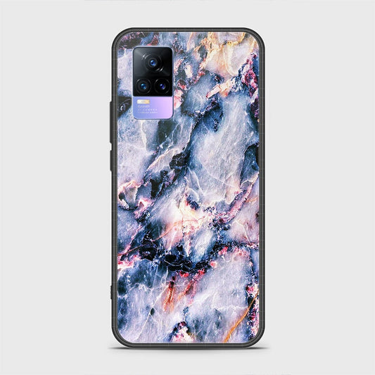 Vivo Y73 Cover - Colorful Marble Series - HQ Ultra Shine Premium Infinity Glass Soft Silicon Borders Case