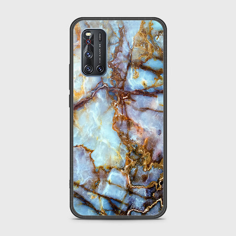 Vivo V19 Cover- Colorful Marble Series - HQ Ultra Shine Premium Infinity Glass Soft Silicon Borders Case