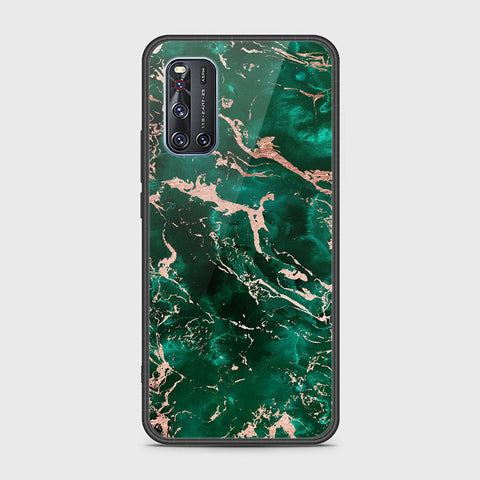 Vivo V19 Cover- Colorful Marble Series - HQ Ultra Shine Premium Infinity Glass Soft Silicon Borders Case