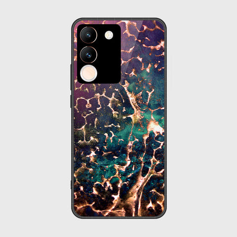 vivo V29e Cover- Colorful Marble Series - HQ Ultra Shine Premium Infinity Glass Soft Silicon Borders Case