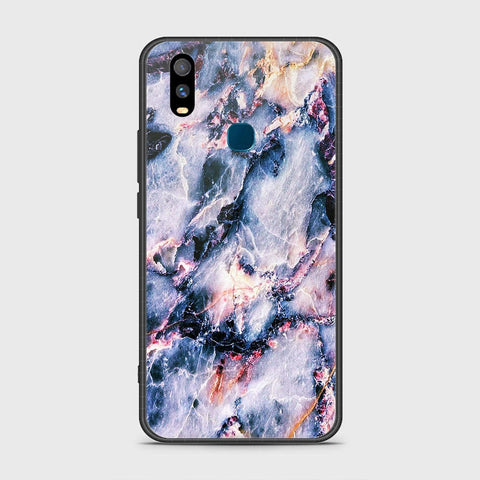 Vivo Y11 2019 Cover- Colorful Marble Series - HQ Ultra Shine Premium Infinity Glass Soft Silicon Borders Case