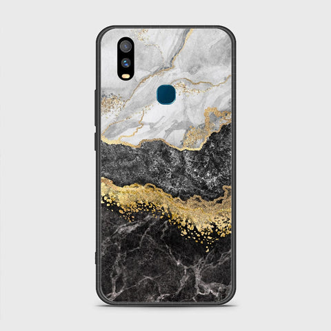 Vivo Y11 2019 Cover- Colorful Marble Series - HQ Ultra Shine Premium Infinity Glass Soft Silicon Borders Case