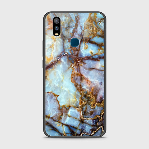 Vivo Y11 2019 Cover- Colorful Marble Series - HQ Ultra Shine Premium Infinity Glass Soft Silicon Borders Case