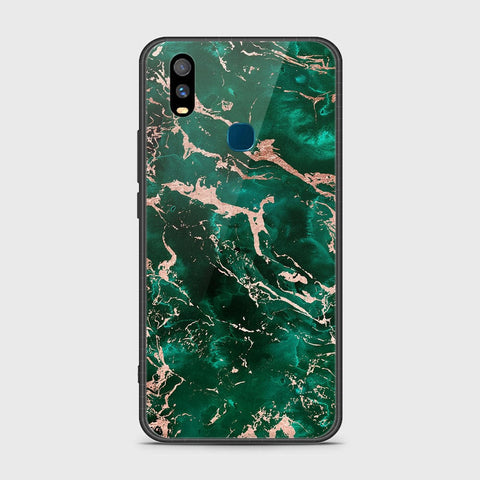 Vivo Y11 2019 Cover- Colorful Marble Series - HQ Ultra Shine Premium Infinity Glass Soft Silicon Borders Case