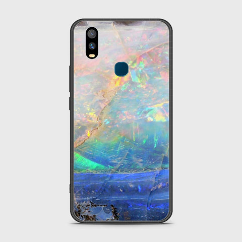 Vivo Y11 2019 Cover- Colorful Marble Series - HQ Ultra Shine Premium Infinity Glass Soft Silicon Borders Case