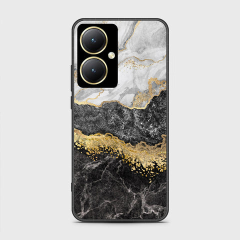 Vivo Y35m Plus Cover- Colorful Marble Series - HQ Ultra Shine Premium Infinity Glass Soft Silicon Borders Case
