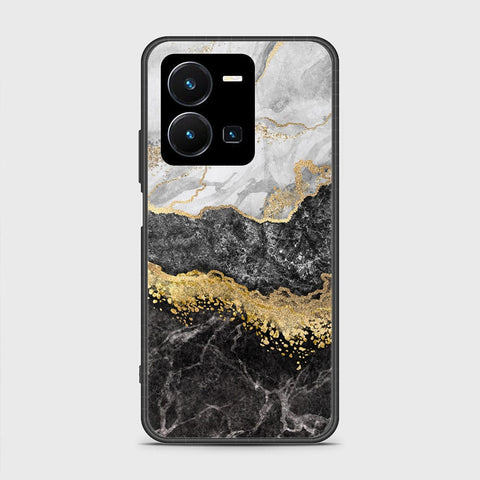 Vivo Y35 4G Cover- Colorful Marble Series - HQ Ultra Shine Premium Infinity Glass Soft Silicon Borders Case