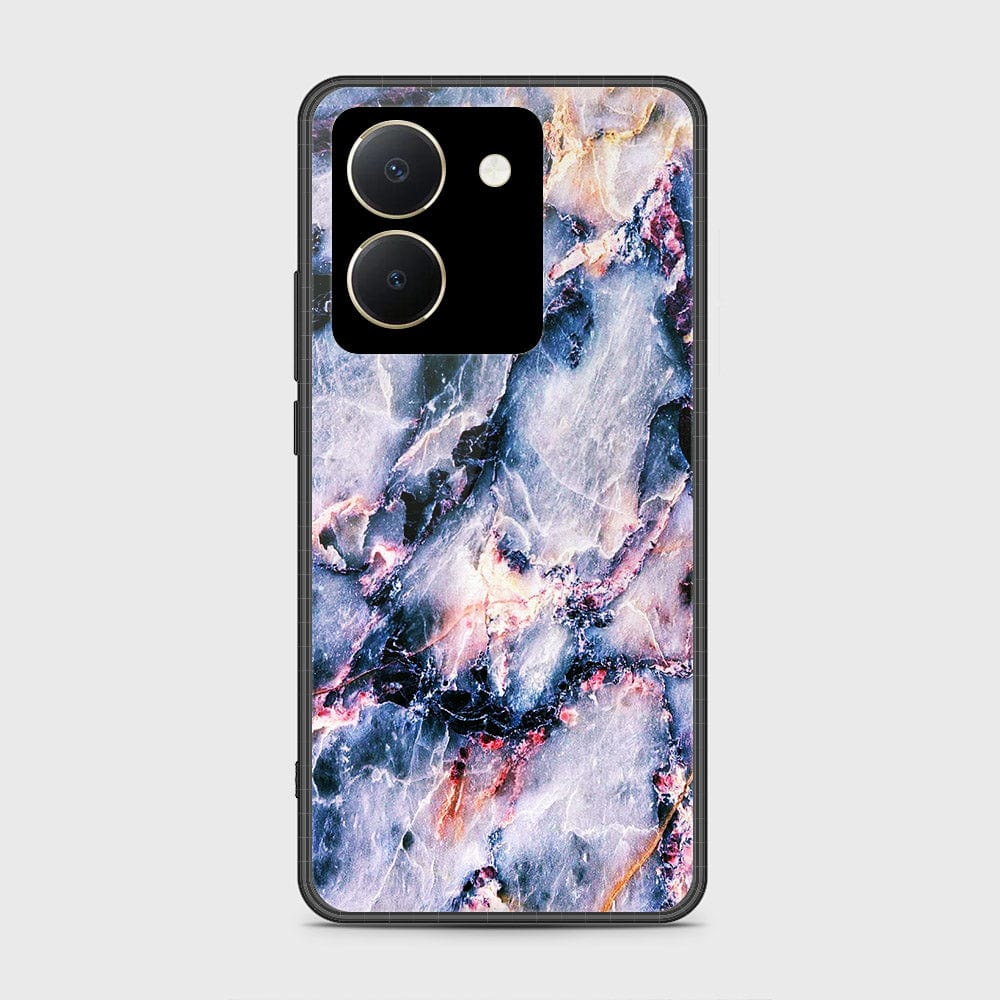 Vivo Y36 4G Cover- Colorful Marble Series - HQ Ultra Shine Premium Infinity Glass Soft Silicon Borders Case