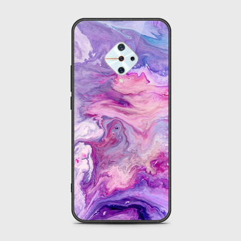 Vivo Y9s Cover- Colorful Marble Series - HQ Ultra Shine Premium Infinity Glass Soft Silicon Borders Case
