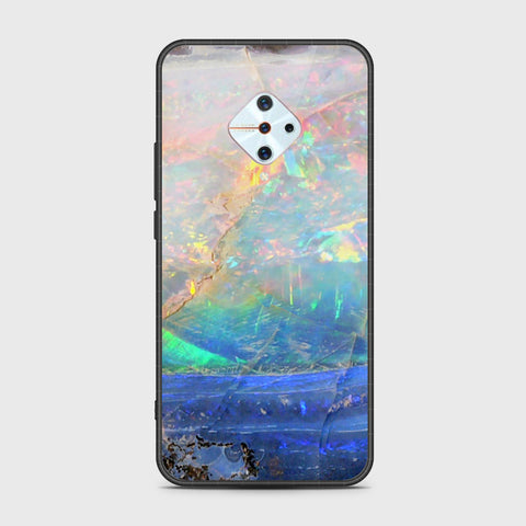 Vivo Y9s Cover- Colorful Marble Series - HQ Ultra Shine Premium Infinity Glass Soft Silicon Borders Case