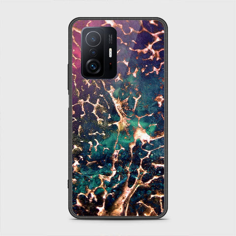 Xiaomi 11T Cover- Colorful Marble Series - HQ Ultra Shine Premium Infinity Glass Soft Silicon Borders Case