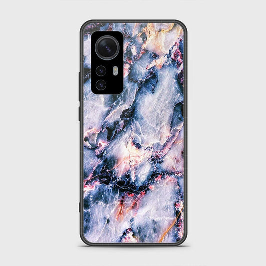 Xiaomi 12 Cover- Colorful Marble Series - HQ Ultra Shine Premium Infinity Glass Soft Silicon Borders Case