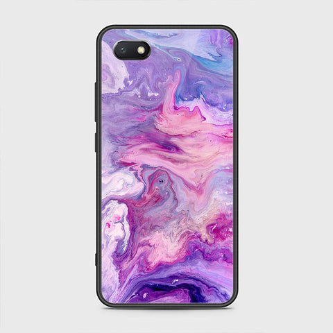 Huawei Y5 Prime 2018 / Y5 2018 / Honor 7S Cover - Colorful Marble Series - HQ Ultra Shine Premium Infinity Glass Soft Silicon Borders Case