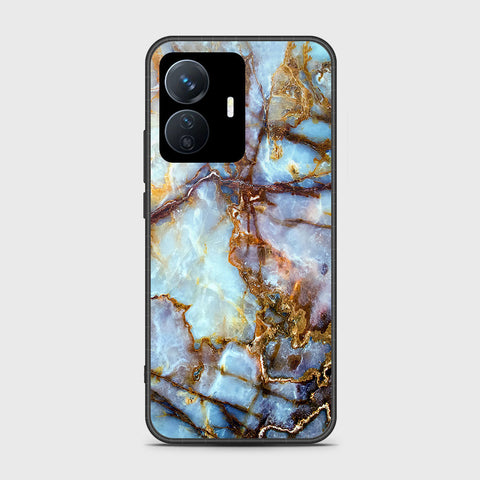 Vivo Y77e Cover- Colorful Marble Series - HQ Ultra Shine Premium Infinity Glass Soft Silicon Borders Case