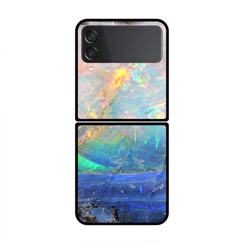 Samsung Galaxy Z Flip 3 5G Cover- Colorful Marble Series - HQ Premium Shine Durable Shatterproof Case