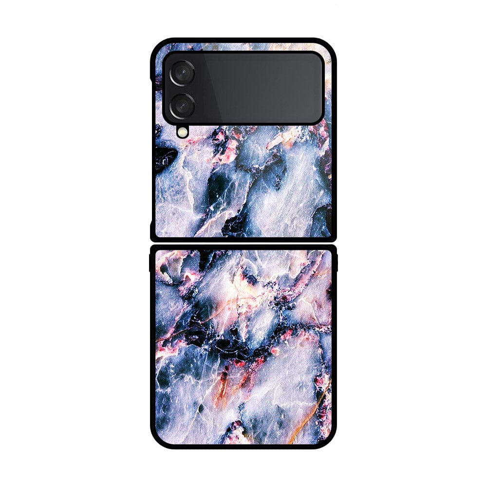 Samsung Galaxy Z Flip 4 5G Cover- Colorful Marble Series - D112 - HQ Premium Shine Durable Shatterproof Case - Soft Silicon Borders ( Fast Delivery )