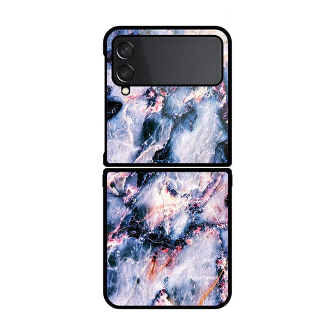 Samsung Galaxy Z Flip 4 5G Cover- Colorful Marble Series - HQ Premium Shine Durable Shatterproof Case - Soft Silicon Borders