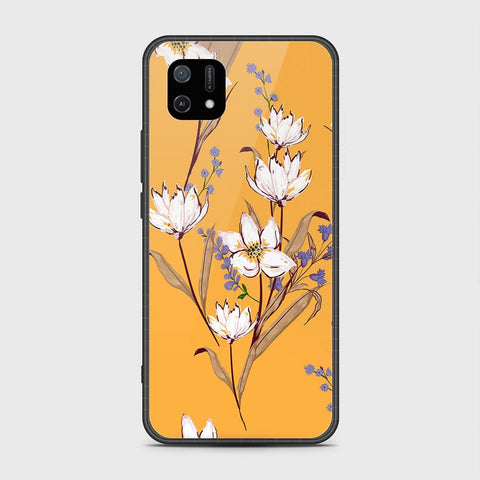 Oppo A16e Cover- Floral Series - HQ Ultra Shine Premium Infinity Glass Soft Silicon Borders Case