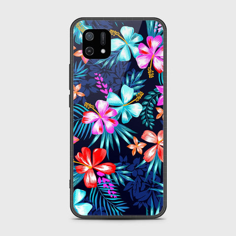 Oppo A16e Cover- Floral Series - HQ Ultra Shine Premium Infinity Glass Soft Silicon Borders Case