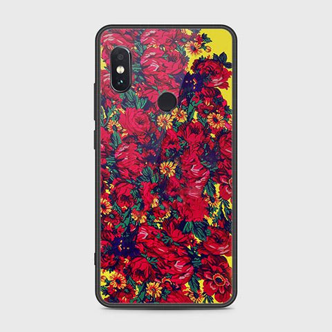 Xiaomi Redmi Note 5 Pro Cover - Floral Series - HQ Ultra Shine Premium Infinity Glass Soft Silicon Borders Case