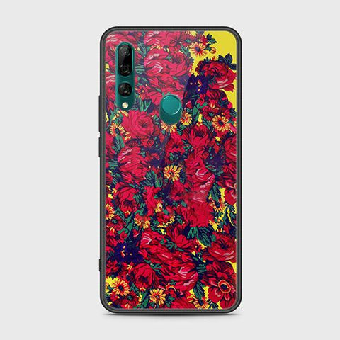 Honor 9X Cover - Floral Series - HQ Ultra Shine Premium Infinity Glass Soft Silicon Borders Case