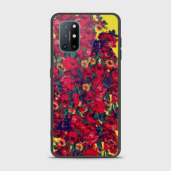 OnePlus 8T Cover - Floral Series - HQ Ultra Shine Premium Infinity Glass Soft Silicon Borders Case