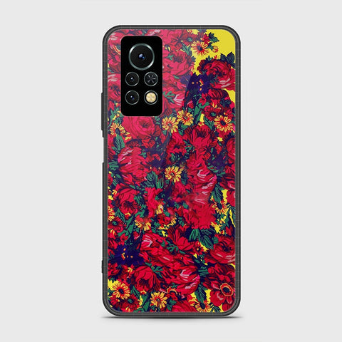 Infinix Note 11s Cover- Floral Series - HQ Ultra Shine Premium Infinity Glass Soft Silicon Borders Case