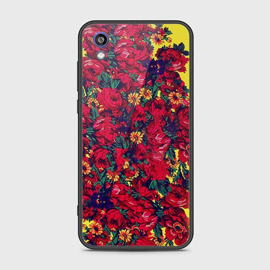 Honor 8S 2020 Cover - Floral Series - HQ Ultra Shine Premium Infinity Glass Soft Silicon Borders Case